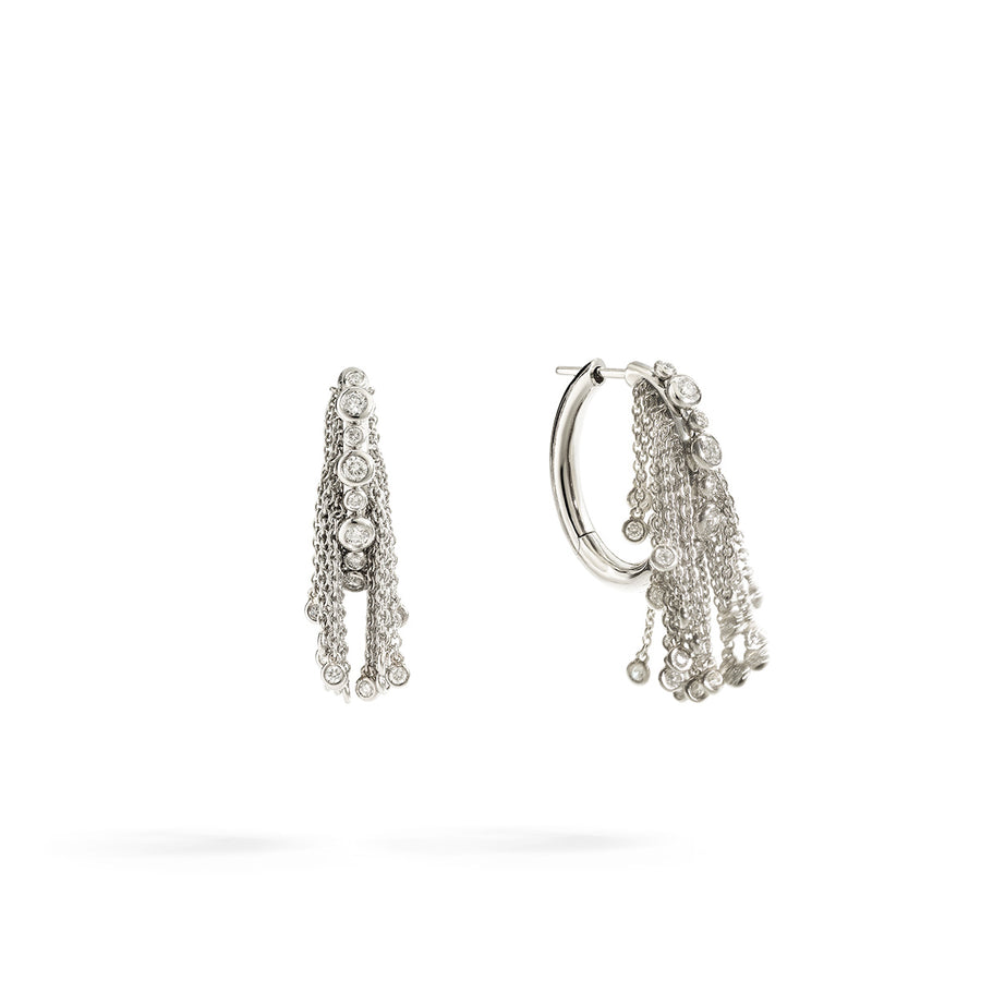 Ziegfeld Earrings "Platinum and Diamonds"