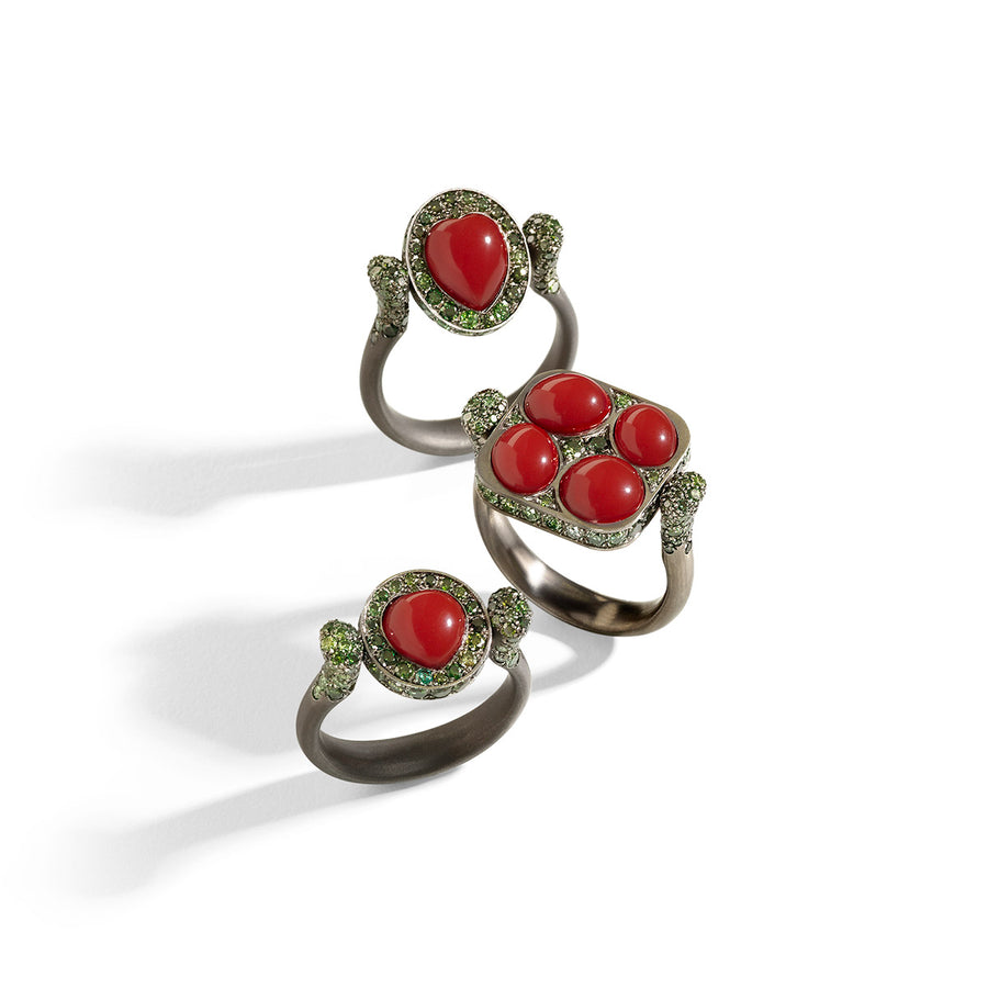 "Joyful Hummingbird" Swivel Ring