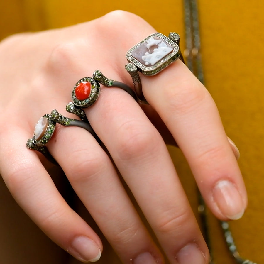 "Joyful Hummingbird" Swivel Ring