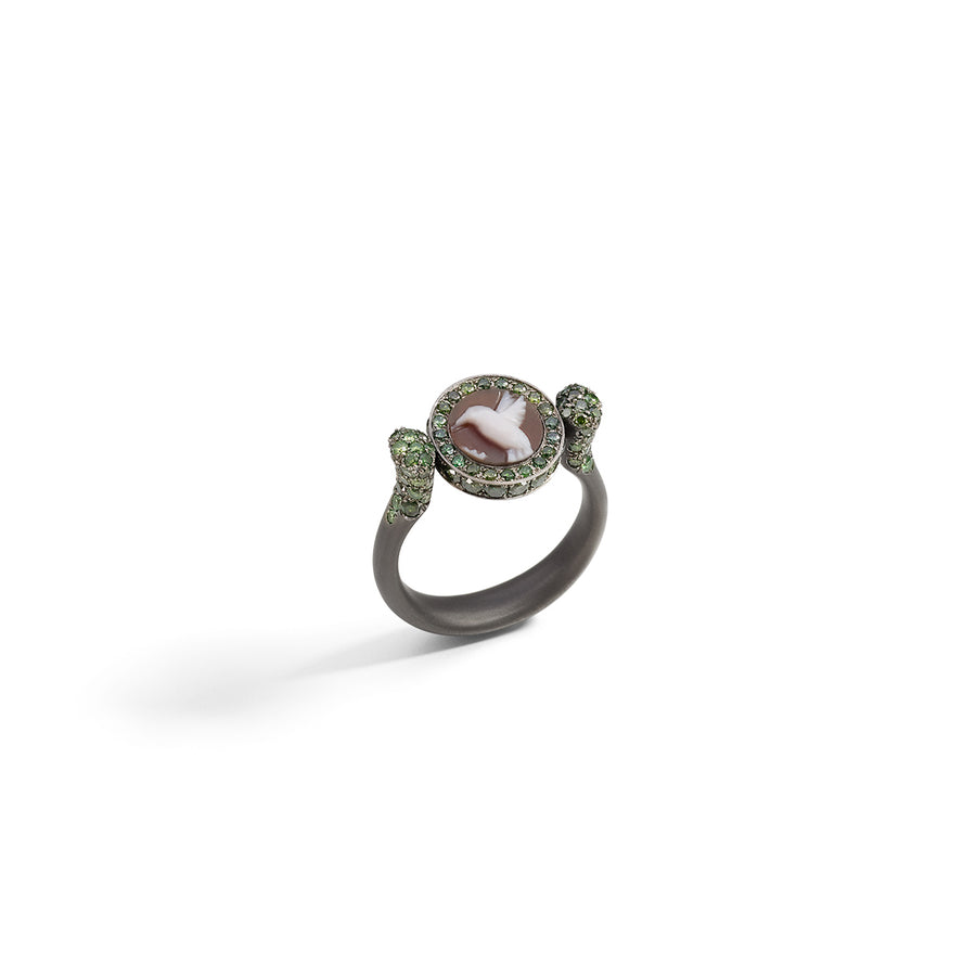 "Joyful Hummingbird" Swivel Ring