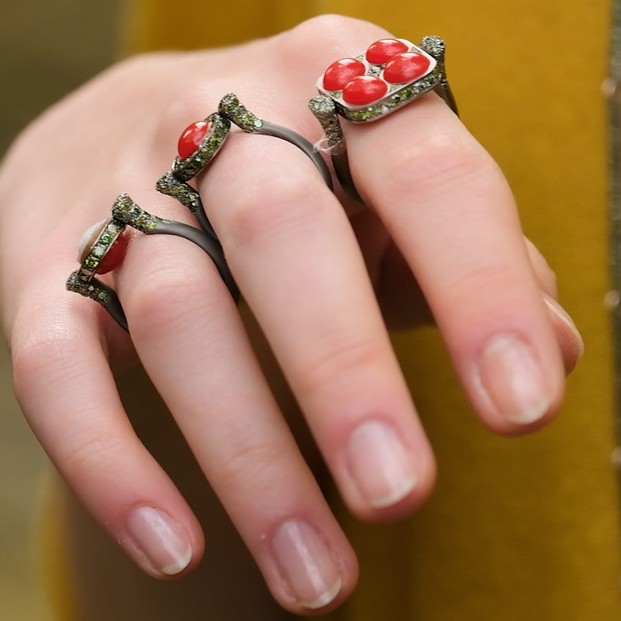 "Joyful Hummingbird" Swivel Ring